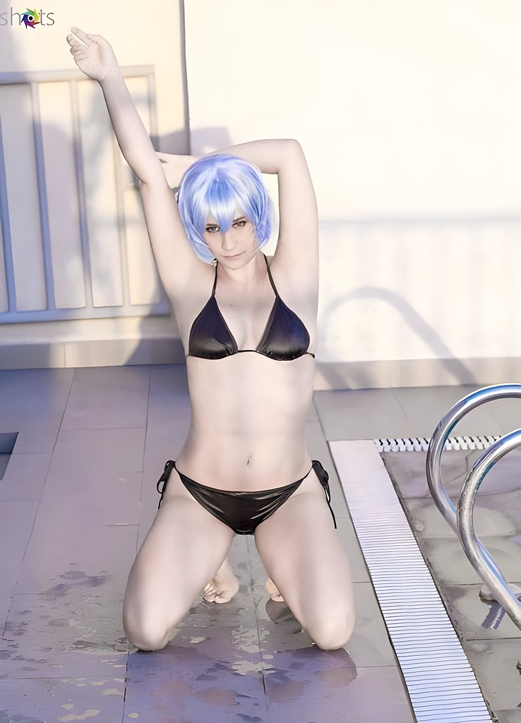 Ayanami Rei Black Swimsuit — cosplay by Alastor Cosplay